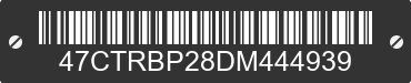 2013 DUTCHMEN MANUFACTURING Dutchmen Manufacturing 47CTRBP28DM444939 VIN decoded