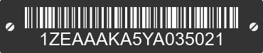 2000 EZL MODEL EZL80/EZL*80 1ZEAAAKA5YA035021 VIN decoded