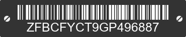 2016 FIAT 500X ZFBCFYCT9GP496887 VIN decoded
