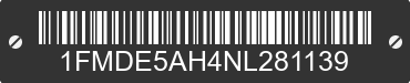 2022 FORD Bronco 1FMDE5AH4NL281139 VIN decoded