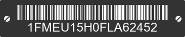 1985 FORD Bronco 1FMEU15H0FLA62452 VIN decoded