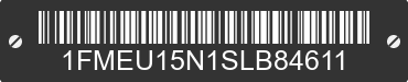 1995 FORD Bronco 1FMEU15N1SLB84611 VIN decoded