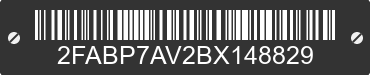 2011 FORD Crown Victoria 2FABP7AV2BX148829 VIN decoded