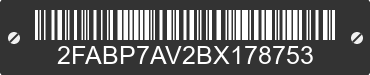 2011 FORD Crown Victoria 2FABP7AV2BX178753 VIN decoded