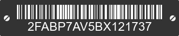 2011 FORD Crown Victoria 2FABP7AV5BX121737 VIN decoded