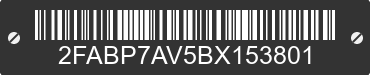 2011 FORD Crown Victoria 2FABP7AV5BX153801 VIN decoded