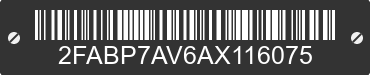 2010 FORD Crown Victoria 2FABP7AV6AX116075 VIN decoded