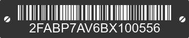 2011 FORD Crown Victoria 2FABP7AV6BX100556 VIN decoded
