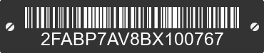 2011 FORD Crown Victoria 2FABP7AV8BX100767 VIN decoded