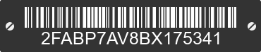 2011 FORD Crown Victoria 2FABP7AV8BX175341 VIN decoded
