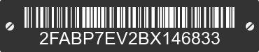 2011 FORD Crown Victoria 2FABP7EV2BX146833 VIN decoded