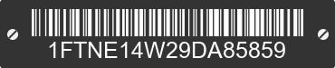 2009 FORD E-150 1FTNE14W29DA85859 VIN decoded