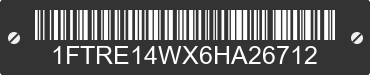 2006 FORD E-150 1FTRE14WX6HA26712 VIN decoded