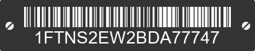 2011 FORD E-250 1FTNS2EW2BDA77747 VIN decoded
