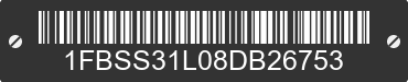 2008 FORD E-350 1FBSS31L08DB26753 VIN decoded