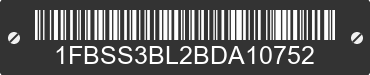 2011 FORD E-350 1FBSS3BL2BDA10752 VIN decoded