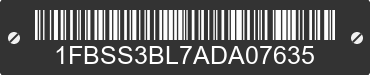 2010 FORD E-350 1FBSS3BL7ADA07635 VIN decoded