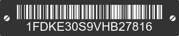 1997 FORD E-350 1FDKE30S9VHB27816 VIN decoded