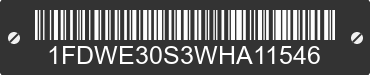 1998 FORD E-350 1FDWE30S3WHA11546 VIN decoded