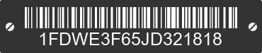 2018 FORD E-350 1FDWE3F65JD321818 VIN decoded
