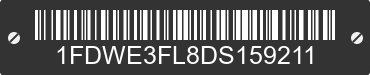 2013 FORD E-350 1FDWE3FL8DS159211 VIN decoded