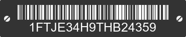 1996 FORD E-350 1FTJE34H9THB24359 VIN decoded