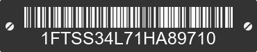 2001 FORD E-350 1FTSS34L71HA89710 VIN decoded