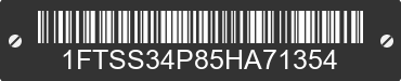 2005 FORD E-350 1FTSS34P85HA71354 VIN decoded