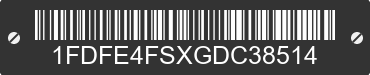 2016 FORD E-450 1FDFE4FSXGDC38514 VIN decoded