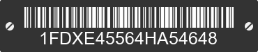 2004 FORD E-450 1FDXE45564HA54648 VIN decoded