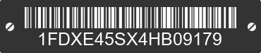 2004 FORD E-450 1FDXE45SX4HB09179 VIN decoded