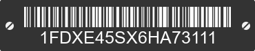 2006 FORD E-450 1FDXE45SX6HA73111 VIN decoded