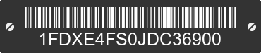 2018 FORD E-450 1FDXE4FS0JDC36900 VIN decoded