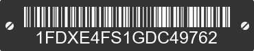 2016 FORD E-450 1FDXE4FS1GDC49762 VIN decoded