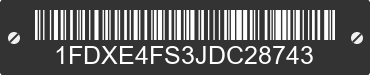 2018 FORD E-450 1FDXE4FS3JDC28743 VIN decoded