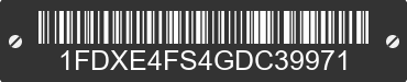 2016 FORD E-450 1FDXE4FS4GDC39971 VIN decoded