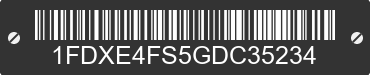 2016 FORD E-450 1FDXE4FS5GDC35234 VIN decoded