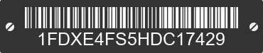 2017 FORD E-450 1FDXE4FS5HDC17429 VIN decoded