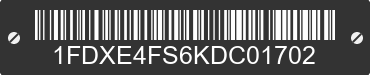 2019 FORD E-450 1FDXE4FS6KDC01702 VIN decoded