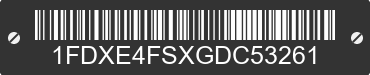 2016 FORD E-450 1FDXE4FSXGDC53261 VIN decoded