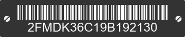 2009 FORD Edge 2FMDK36C19B192130 VIN decoded