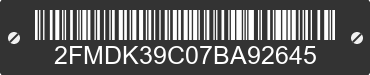 2007 FORD Edge 2FMDK39C07BA92645 VIN decoded