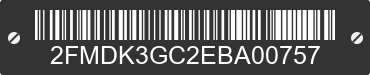 2014 FORD Edge 2FMDK3GC2EBA00757 VIN decoded