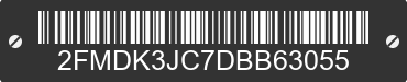 2013 FORD Edge 2FMDK3JC7DBB63055 VIN decoded