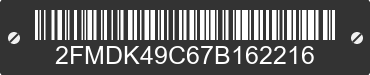 2007 FORD Edge 2FMDK49C67B162216 VIN decoded