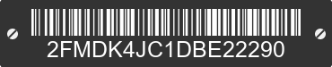 2013 FORD Edge 2FMDK4JC1DBE22290 VIN decoded