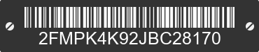 2018 FORD Edge 2FMPK4K92JBC28170 VIN decoded