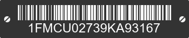 2009 FORD Escape 1FMCU02739KA93167 VIN decoded