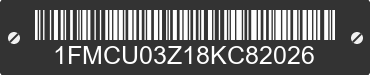2008 FORD Escape 1FMCU03Z18KC82026 VIN decoded