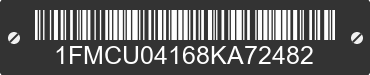 2008 FORD Escape 1FMCU04168KA72482 VIN decoded